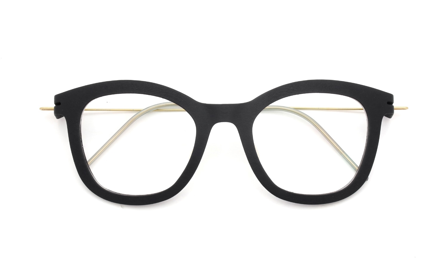 Annu アヌー Clip Bold/Float メガネ Cateye 09 M 金属アームパット BLK-Float/Gold 49□19