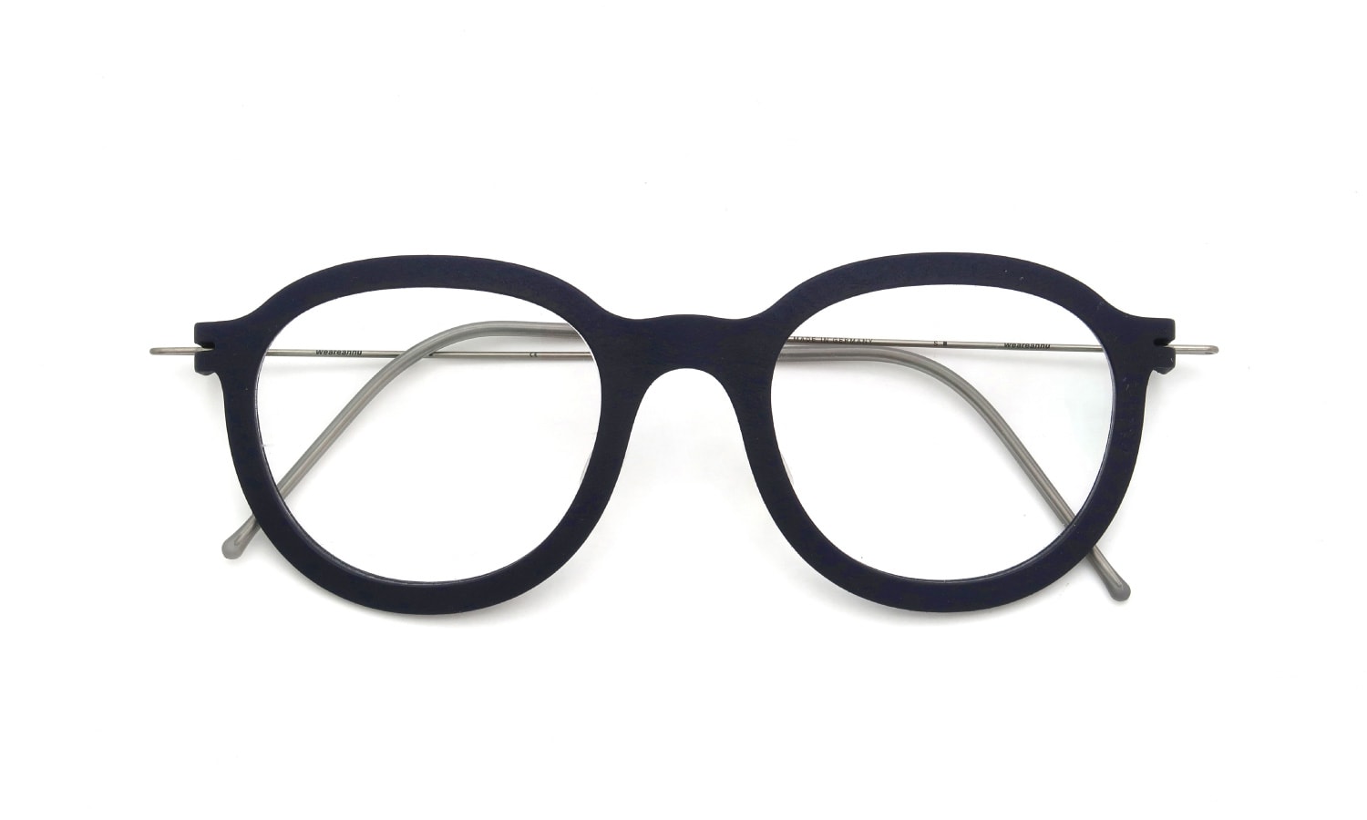 Annu アヌー Boldシリーズ メガネ Panto 07 M 金属アームパット DBU-Float/Raw