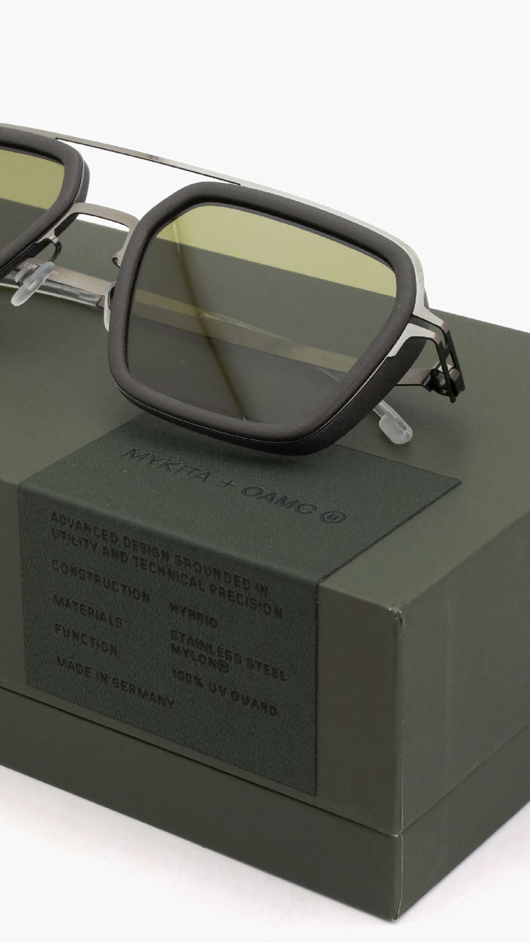 MYKITA + OAMC 2025年秋発表新作サングラス RAT (MYLON) MH-78 SafariGreen/ShinyGraphit