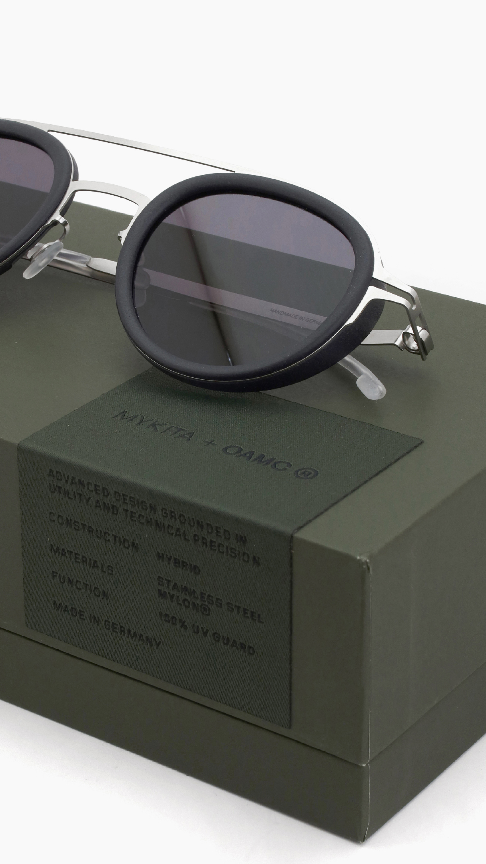 MYKITA + OAMC 2025年秋発表新作サングラス GRUNT (MYLON) MH-77 Slate Grey/Pearl