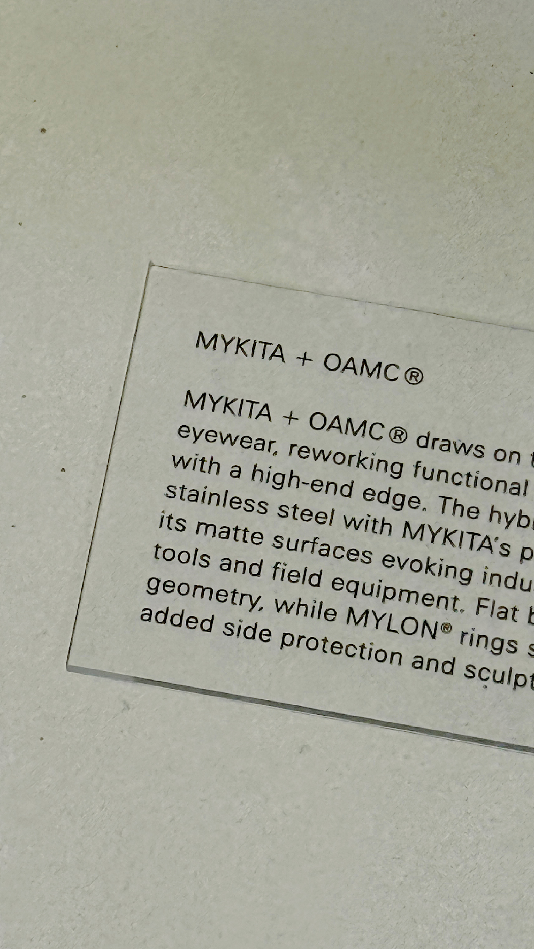 MYKITA + OAMC®