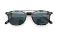 クリップオンサングラス制作事例 No.284 OLIVER PEOPLES Alfredson BKにグリーンブルー偏光レンズ・ガンメタルの場合