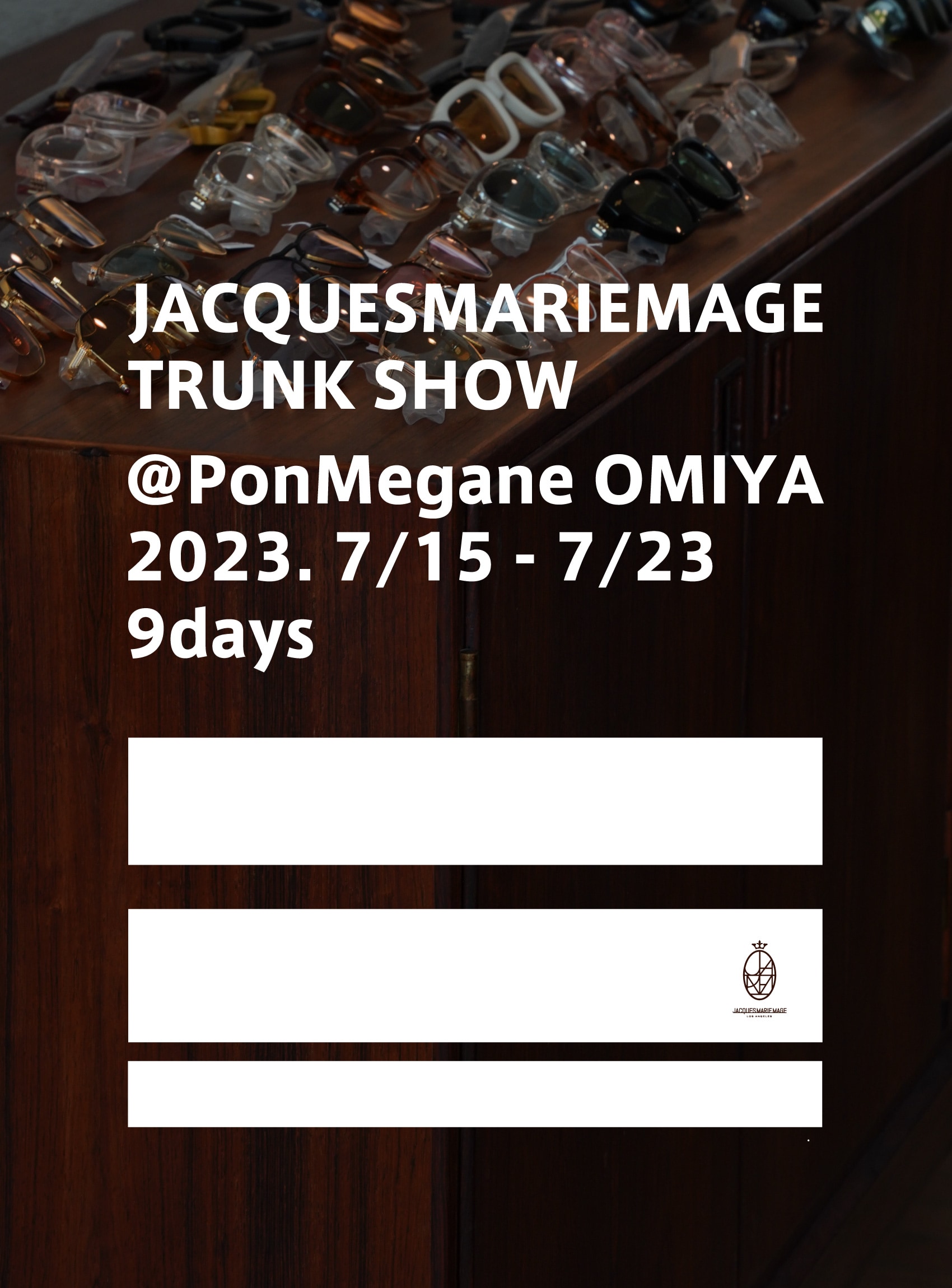 JACQUESMARIEMAGE 9days /TrunkShow 2023