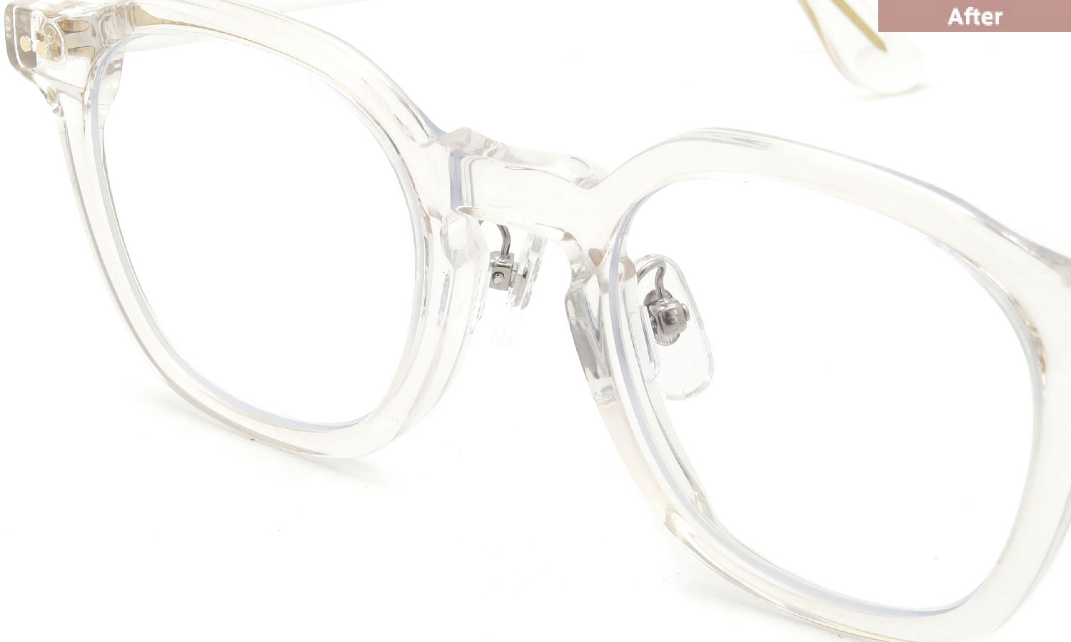 パット加工事例：329 LASH S TYPE DANNY CLEAR パット種類：Metal-Arm-Pad 1