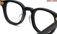 パット加工事例 No.345 JULIUS TART OPTICAL Gold seriese AR-44-24 Blackに溶着式クリアパット・大の場合