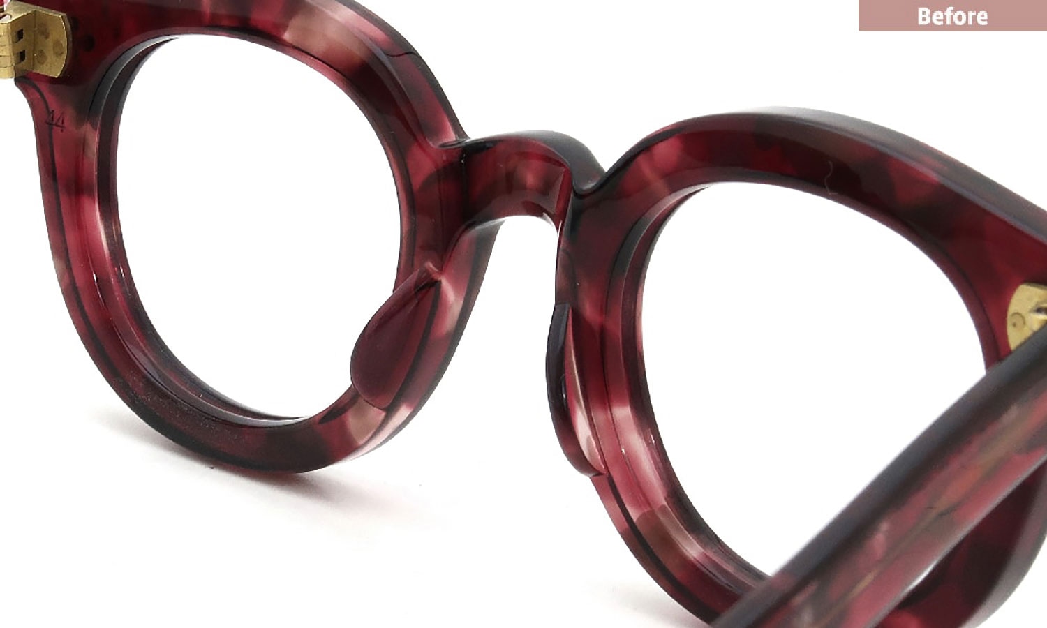 パット加工事例：349 MAX PITTION PANTO-44 RUBY ROUGE パット種類：Clear-Pad/L 1