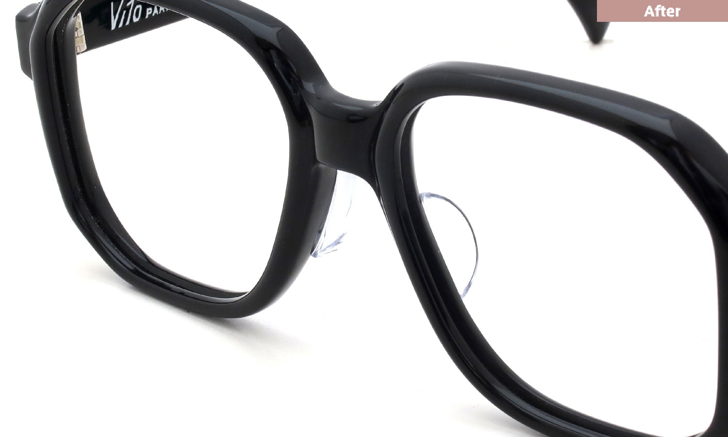 パット加工事例：382 VITO PARIS MIKE F2 Black パット種類：Clear-Pad/L 4