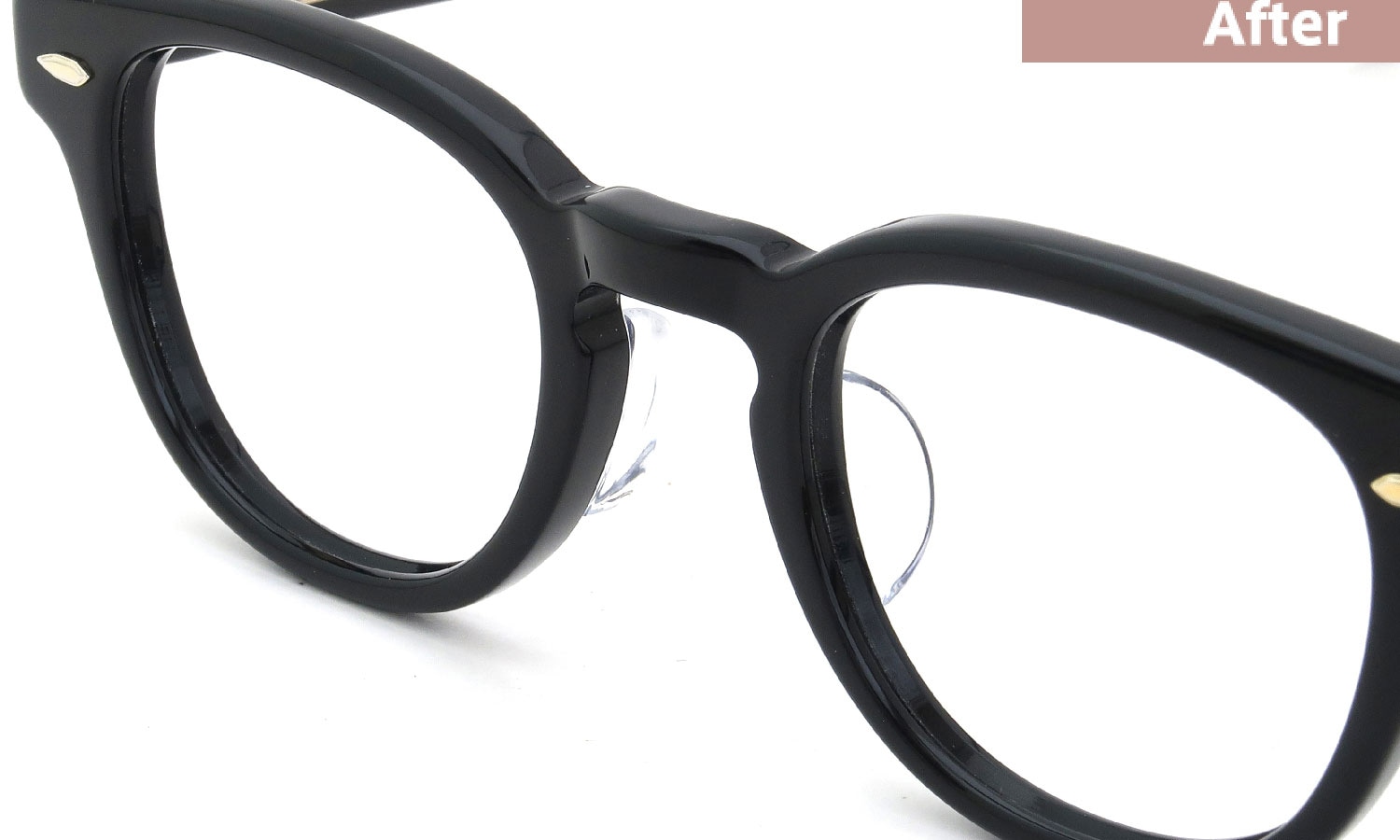 パット加工事例：419 EYEVAN Webb(45) PBK パット種類：Clear-Pad/L 1